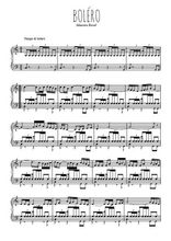 Téléchargez l'arrangement pour piano de la partition de bolero-de-ravel en PDF
